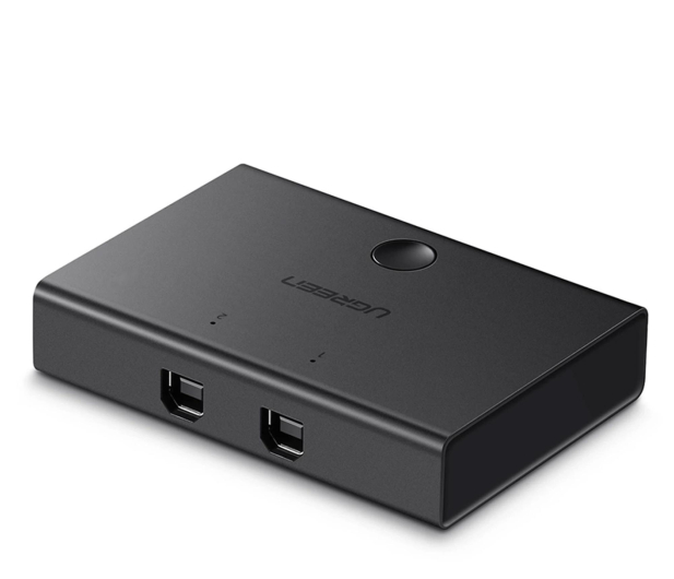UGREEN Switch przełącznik KVM USB 2x1 30345 USB 2.0 czarny - 1501535 - zdjęcie